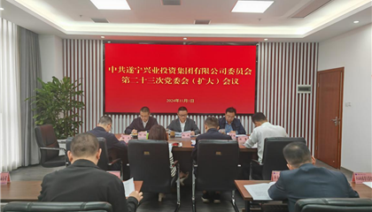 遂宁兴业集团召开党委会（扩大）会议传达学习市委八届十次全会精神