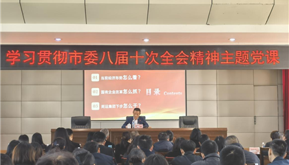 向诚讲授学习贯彻市委八届十次全会精神主题党课