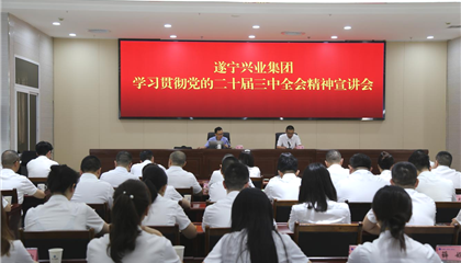 遂宁兴业集团举办学习贯彻党的二十届三中全会精神宣讲会