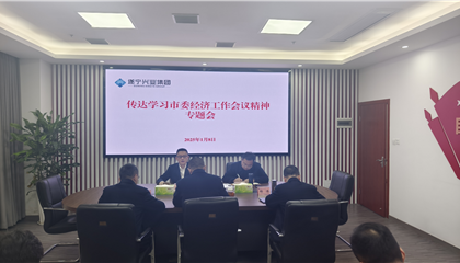 遂宁兴业集团传达学习贯彻市委经济工作会议精神