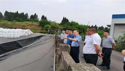 罗孝廉副市长带队调研督导安居区生活垃圾填埋场及渗滤液处理设施运行情况